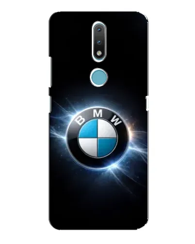 Чохол для Nokia 2.4 з картинкою «BMW — неонове сяйво»