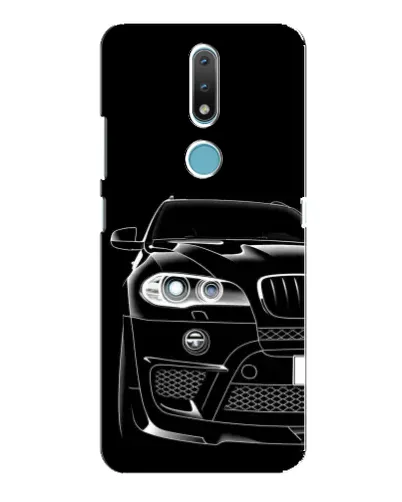 Чохол для Nokia 2.4 з картинкою «Темний силует BMW»