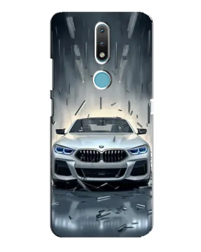 Чохол для Nokia 2.4 з картинкою «BMW у світлі фар»
