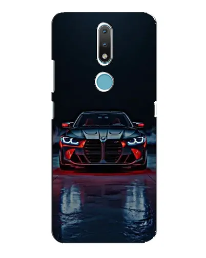 Чохол для Nokia 2.4 з картинкою «BMW на мокрій дорозі»