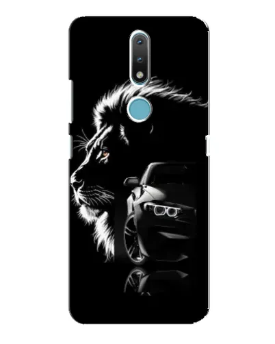 Чохол для Nokia 2.4 з картинкою «BMW та лев»