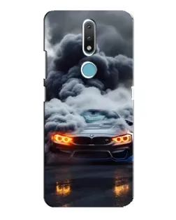 Чохол для Nokia 2.4 з картинкою «BMW у диму» Чохол для Nokia 2.4 з картинкою «BMW у диму»