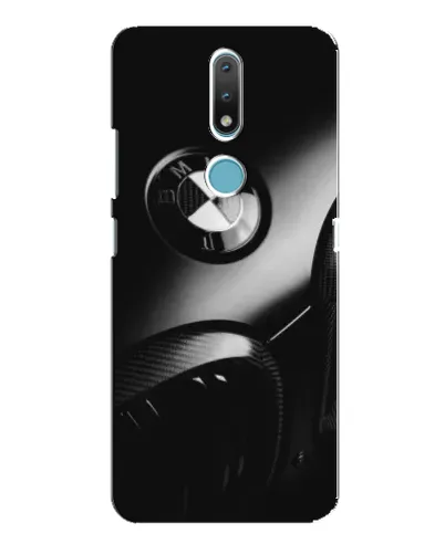 Чохол для Nokia 2.4 з картинкою «Емблема BMW — макро»