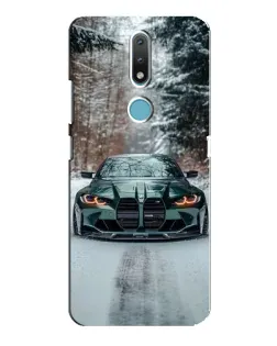 Чохол для Nokia 2.4 з картинкою «BMW у зимовому лісі» Чохол для Nokia 2.4 з картинкою «BMW у зимовому лісі»