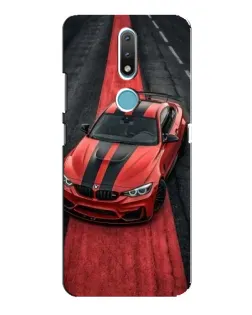 Чохол для Nokia 2.4 з картинкою «BMW на червоній доріжці» Чохол для Nokia 2.4 з картинкою «BMW на червоній доріжці»