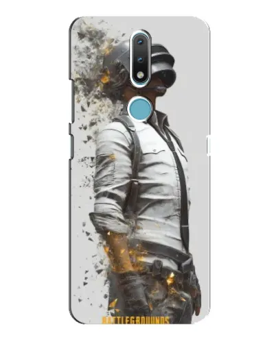 Чохол для Nokia 2.4 з картинкою «PUBG — боєць у пилу»