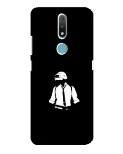 Чохол для Nokia 2.4 з картинкою «PUBG — білий шолом» Чохол для Nokia 2.4 з картинкою «PUBG — білий шолом»