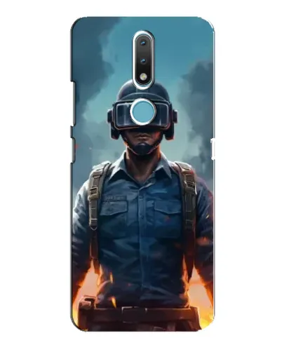 Чохол для Nokia 2.4 з картинкою «PUBG — реалістичний герой»
