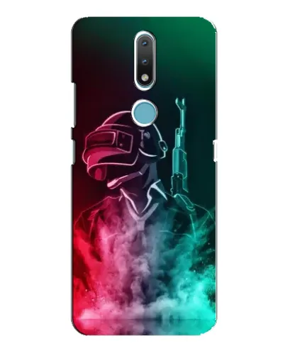 Чохол для Nokia 2.4 з картинкою «PUBG — вогняний воїн»