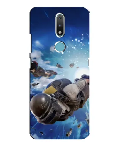 Чохол для Nokia 2.4 з картинкою «Десант PUBG — стрибок»