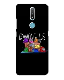 Чехол для Nokia 2.4 с картинкой «Логотип Among Us» Чехол для Nokia 2.4 с картинкой «Логотип Among Us»