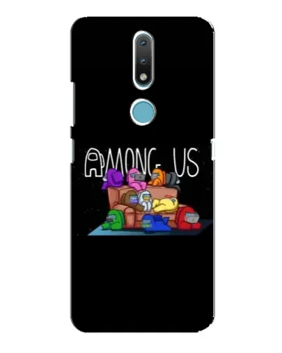 Чехол для Nokia 2.4 с картинкой «Логотип Among Us» Чехол для Nokia 2.4 с картинкой «Логотип Among Us»