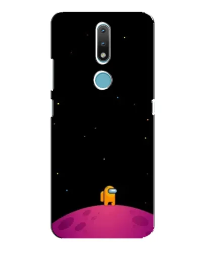 Чехол для Nokia 2.4 с картинкой «Одинокий герой на планете» Чехол для Nokia 2.4 с картинкой «Одинокий герой на планете»