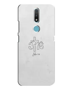 Чохол для Nokia 2.4 з картинкою «Івана 3:16 Хрест» Чохол для Nokia 2.4 з картинкою «Івана 3:16 Хрест»