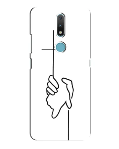 Чохол для Nokia 2.4 з картинкою «Рука тримає»