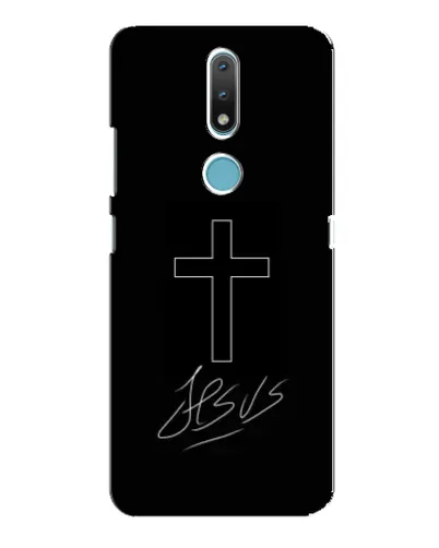 Чехол для Nokia 2.4 с картинкой «Графический крест Jesus» Чехол для Nokia 2.4 с картинкой «Графический крест Jesus»
