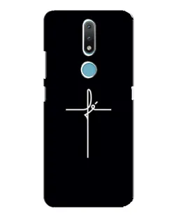 Чехол для Nokia 2.4 с картинкой «Тонкий крест»