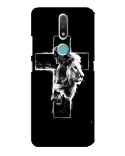 Чехол для Nokia 2.4 с картинкой «Сияющий крест Jesus»