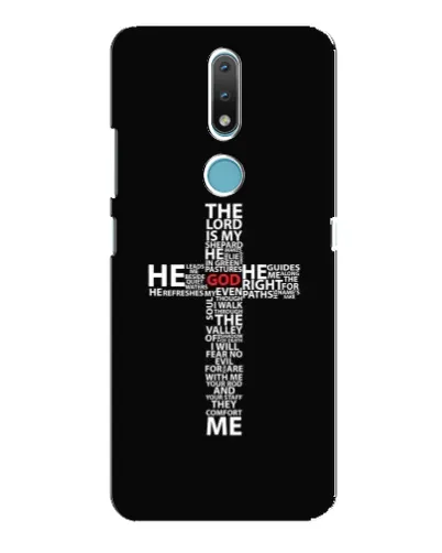 Чехол для Nokia 2.4 с картинкой «Текстовый крест» Чехол для Nokia 2.4 с картинкой «Текстовый крест»