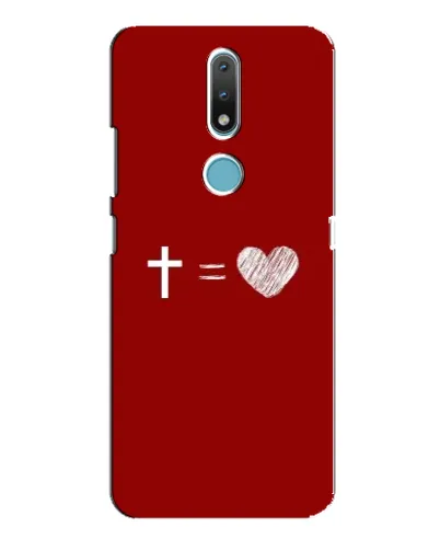 Чехол для Nokia 2.4 с картинкой «Уравнение любви» Чехол для Nokia 2.4 с картинкой «Уравнение любви»