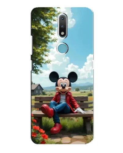 Чохол для Nokia 2.4 з картинкою «Міккі на лавці» Чохол для Nokia 2.4 з картинкою «Міккі на лавці»