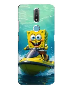 Чехол для Nokia 2.4 с картинкой «Спанч Боб на гидроцикле» Чехол для Nokia 2.4 с картинкой «Спанч Боб на гидроцикле»