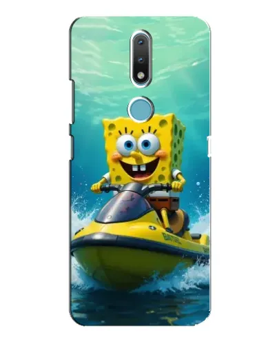 Чехол для Nokia 2.4 с картинкой «Спанч Боб на гидроцикле» Чехол для Nokia 2.4 с картинкой «Спанч Боб на гидроцикле»