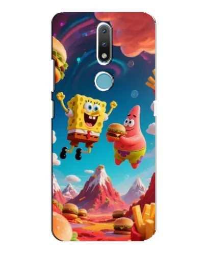 Чехол для Nokia 2.4 с картинкой «Космический фастфуд» Чехол для Nokia 2.4 с картинкой «Космический фастфуд»