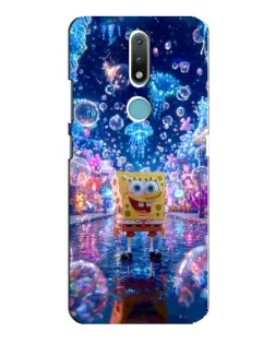 Чехол для Nokia 2.4 с картинкой «Неоновый океан»