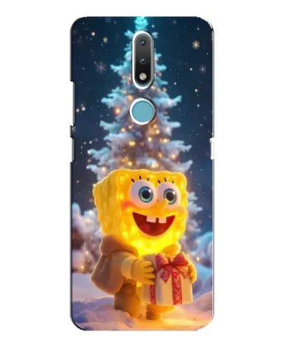 Чехол для Nokia 2.4 с картинкой «Рождественский Спанч Боб» Чехол для Nokia 2.4 с картинкой «Рождественский Спанч Боб»