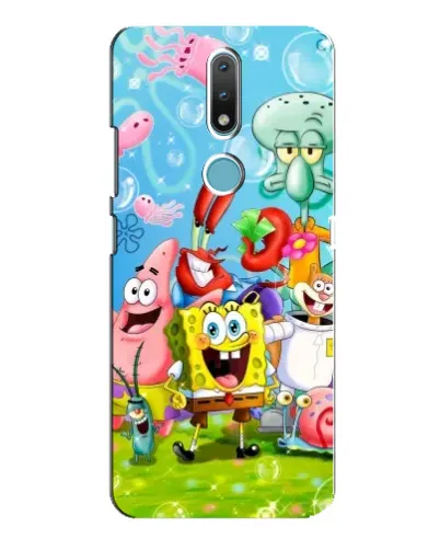 Чехол для Nokia 2.4 с картинкой «Губка Боб и друзья» Чехол для Nokia 2.4 с картинкой «Губка Боб и друзья»