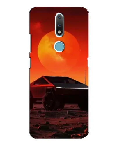 Чохол для Nokia 2.4 з картинкою «Cybertruck на Марсі»