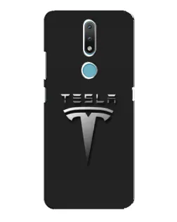 Чохол для Nokia 2.4 з картинкою «Сталевий логотип Tesla» Чохол для Nokia 2.4 з картинкою «Сталевий логотип Tesla»