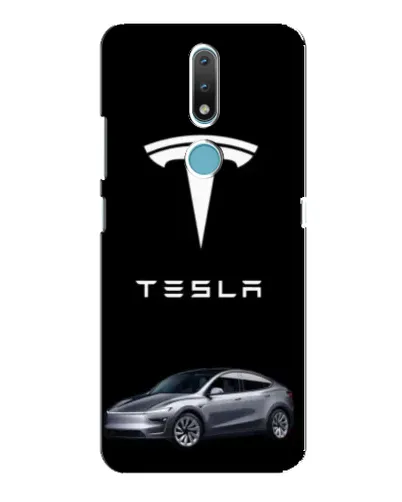 Чохол для Nokia 2.4 з картинкою «Tesla Model Y»