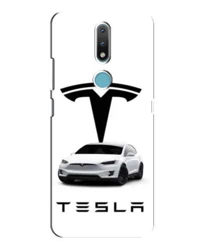 Чохол для Nokia 2.4 з картинкою «Tesla White Style»