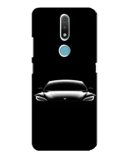 Чохол для Nokia 2.4 з картинкою «Фари Tesla Night» Чохол для Nokia 2.4 з картинкою «Фари Tesla Night»