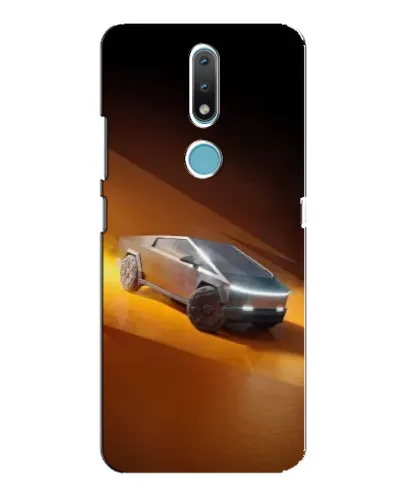 Чохол для Nokia 2.4 з картинкою «Cybertruck у пустелі»