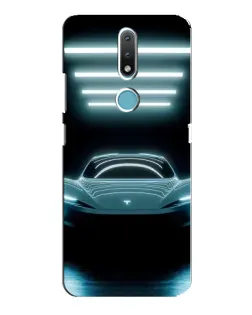 Чохол для Nokia 2.4 з картинкою «Tesla в неоні» Чохол для Nokia 2.4 з картинкою «Tesla в неоні»