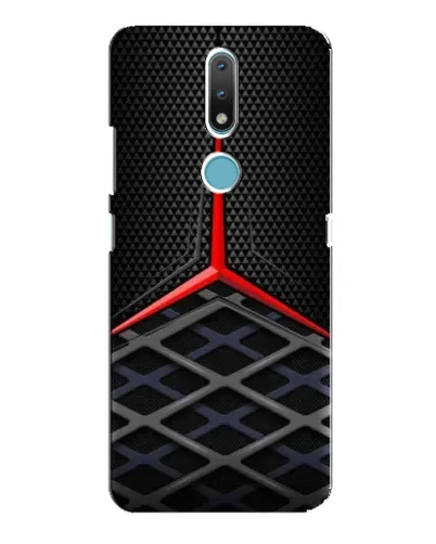 Чехол для Nokia 2.4 с картинкой «Mercedes Carbon Grid»