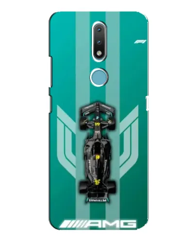 Чехол для Nokia 2.4 с картинкой «Mercedes AMG Petronas»