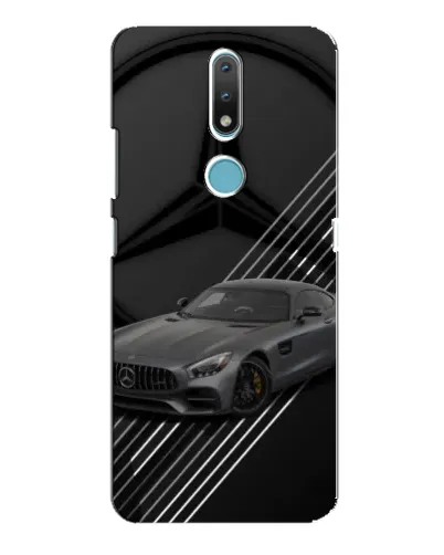 Чехол для Nokia 2.4 с картинкой «Mercedes AMG — графика»