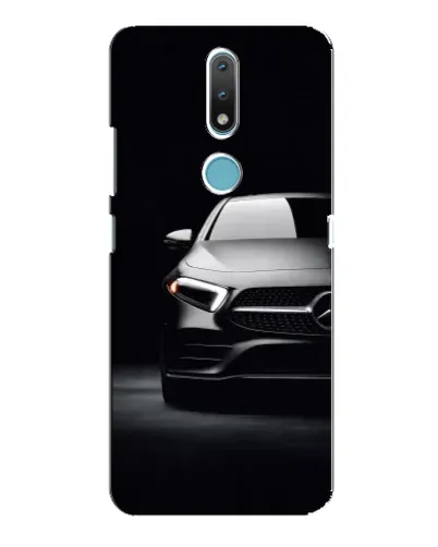 Чехол для Nokia 2.4 с картинкой «Свет фар Mercedes»