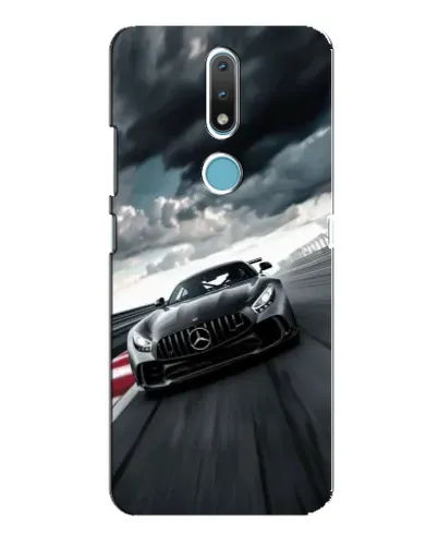 Чехол для Nokia 2.4 с картинкой «Гоночный Mercedes AMG»