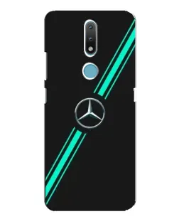 Чехол для Nokia 2.4 с картинкой «Спортивные линии Mercedes» Чехол для Nokia 2.4 с картинкой «Спортивные линии Mercedes»