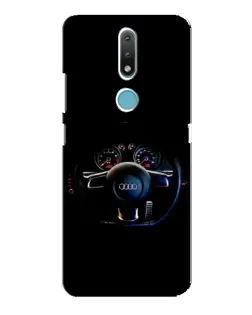 Чехол для Nokia 2.4 с картинкой «Салон Audi — руль» Чехол для Nokia 2.4 с картинкой «Салон Audi — руль»