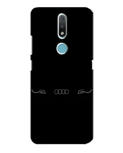 Чехол для Nokia 2.4 с картинкой «Audi — световой подпись»