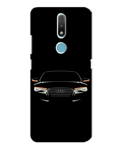 Чехол для Nokia 2.4 с картинкой «Audi — ночной контур» Чехол для Nokia 2.4 с картинкой «Audi — ночной контур»
