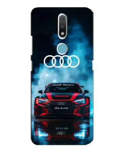 Чехол для Nokia 2.4 с картинкой «Audi Sport — неон» Чехол для Nokia 2.4 с картинкой «Audi Sport — неон»