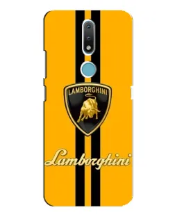 Чехол для Nokia 2.4 с картинкой «Lamborghini Stripe желтый» Чехол для Nokia 2.4 с картинкой «Lamborghini Stripe желтый»