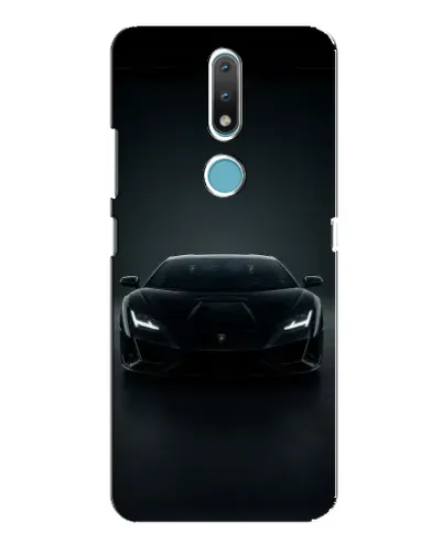 Чехол для Nokia 2.4 с картинкой «Черный Lamborghini Aventador» Чехол для Nokia 2.4 с картинкой «Черный Lamborghini Aventador»